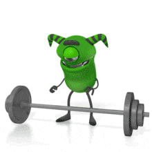 Weight Lift Success PowerPoint Animation layout preview.