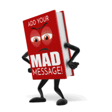 Book Mad PowerPoint Animation layout preview.