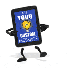 Tablet Point Screen Thumbs Up PowerPoint Animation layout preview.