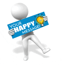 Stick Figure Happy Dance PowerPoint Animation layout preview.