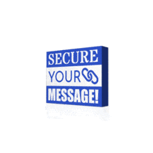 Secured Message PowerPoint Animation layout preview.