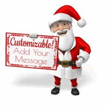 Santa Cheery Dance With Sign PowerPoint Animation layout preview.