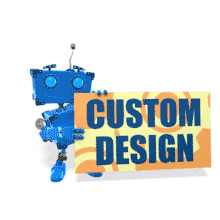 Boxy Robot Sign Custom PowerPoint Animation layout preview.
