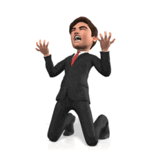 Knees Of Frustration PowerPoint Animation layout preview.