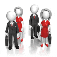 Business Huddle All In PowerPoint Animation layout preview.