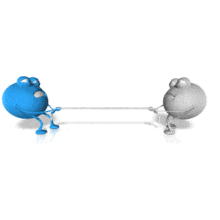 Tug Of War PowerPoint Animation layout preview.