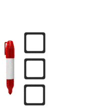 Marker Drawing Three Check Marks PowerPoint Animation layout preview.