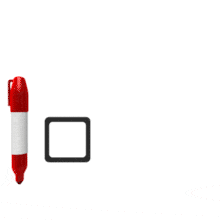 Marker Drawing One Check Marks PowerPoint Animation layout preview.
