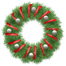 Santa Pop From Wreath PowerPoint Animation layout preview.