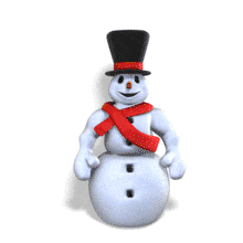 Snowman Hop Behind Reveal PowerPoint Animation layout preview.