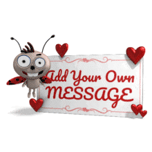 Lovebug Hover Hearts Custom PowerPoint Animation layout preview.