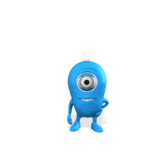 Minion Box Falling Custom PowerPoint Animation layout preview.