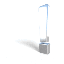 Chrome Exclamation Mark Spin PowerPoint Animation layout preview.