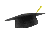 Graduation Cap Flipping PowerPoint Animation layout preview.