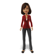 Business Woman Emote Thumbs Up PowerPoint Animation layout preview.