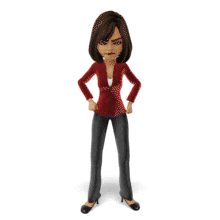 Business Woman Emote Angry PowerPoint Animation layout preview.