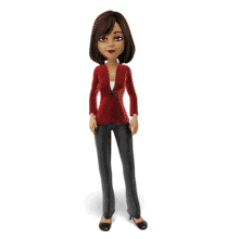 Business Woman Emote Attention PowerPoint Animation layout preview.