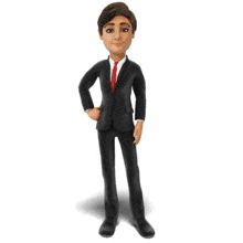 Business Man Emote Wave PowerPoint Animation layout preview.