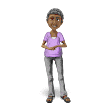 Bernice Emote Nod PowerPoint Animation layout preview.