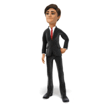 Business Grant Emote Waiting PowerPoint Animation layout preview.