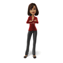 Business Talia Emote Confused PowerPoint Animation layout preview.