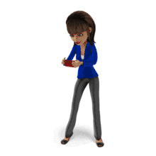 Kim Taking Pictures Smart Phone PowerPoint Animation layout preview.