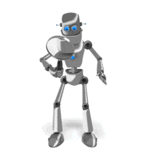 Retro Robot Searching PowerPoint Animation layout preview.