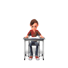 Boy Eat Sleep Learn PowerPoint Animation layout preview.