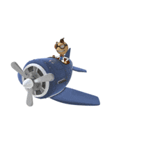 Data Flying Airplane PowerPoint Animation layout preview.