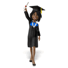 Jada Diploma Walk PowerPoint Animation layout preview.