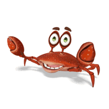 Crab Walking Sideways PowerPoint Animation layout preview.