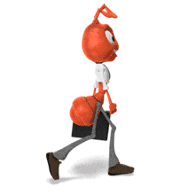 Anthony Walk Briefcase Right PowerPoint Animation layout preview.