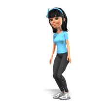 Kim Practice Yoga Upward Facing Dog PowerPoint Animation layout preview.