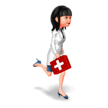 Doctor Kim Run Medkit PowerPoint Animation layout preview.