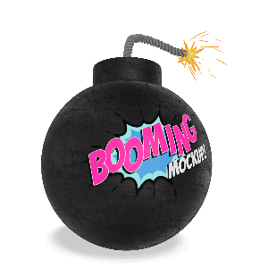 3D Cartoon Bomb  - Customizable Mockup PowerPoint Animation layout preview.