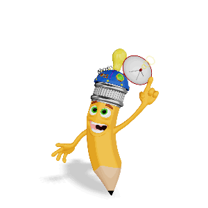 Scribbles Pencil Thinking Cap Idea PowerPoint Animation layout preview.