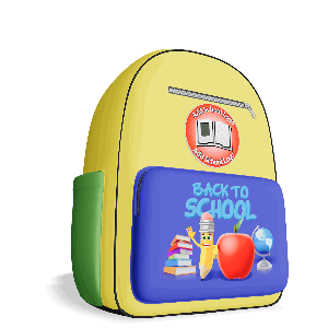 3D Backpack Jumping  - Customizable Mockup PowerPoint Animation layout preview.