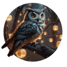 Forest Owl PowerPoint Animation layout preview.