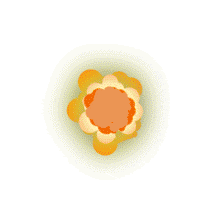 Cartoon Explosion PowerPoint Animation layout preview.