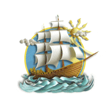 Pilgrim Mayflower Ship PowerPoint Animation layout preview.