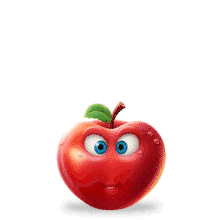 Bouncy Excited Apple PowerPoint Animation layout preview.