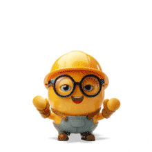 Construction Emoji Jumping PowerPoint Animation layout preview.