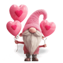 Valentine Gnome PowerPoint Animation layout preview.