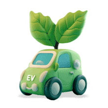 Electric Vehicle Animated Clipart PowerPoint Animation layout preview.