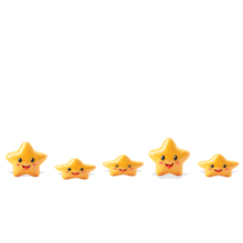 Animated Five Star Rating Jumping PowerPoint Animation layout preview.