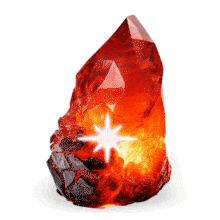 Sparkly Red Crystal PowerPoint Animation layout preview.