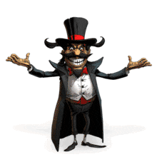 Evil Villain PowerPoint Animation layout preview.