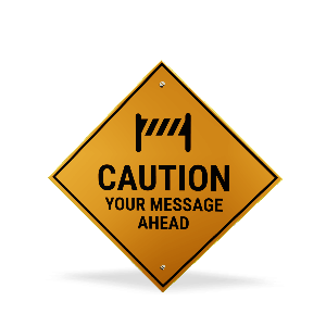 Caution Street Sign Spinning Jump PowerPoint Animation layout preview.