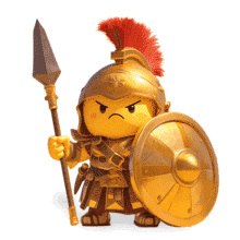 Roman Centurion Emoji PowerPoint Animation layout preview.