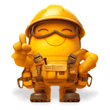 Yellow Safety Emoji PowerPoint Animation layout preview.